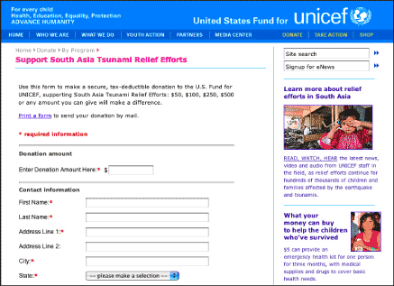 Figure 11.4: UNICEF screenshot