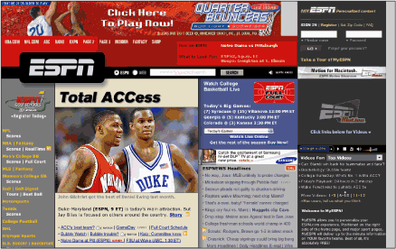 Figure 5: ESPN screenshot